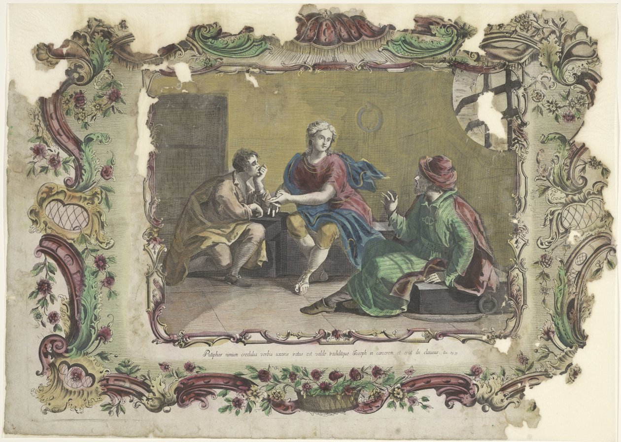 Joseph in Prison by Giovanni Volpato