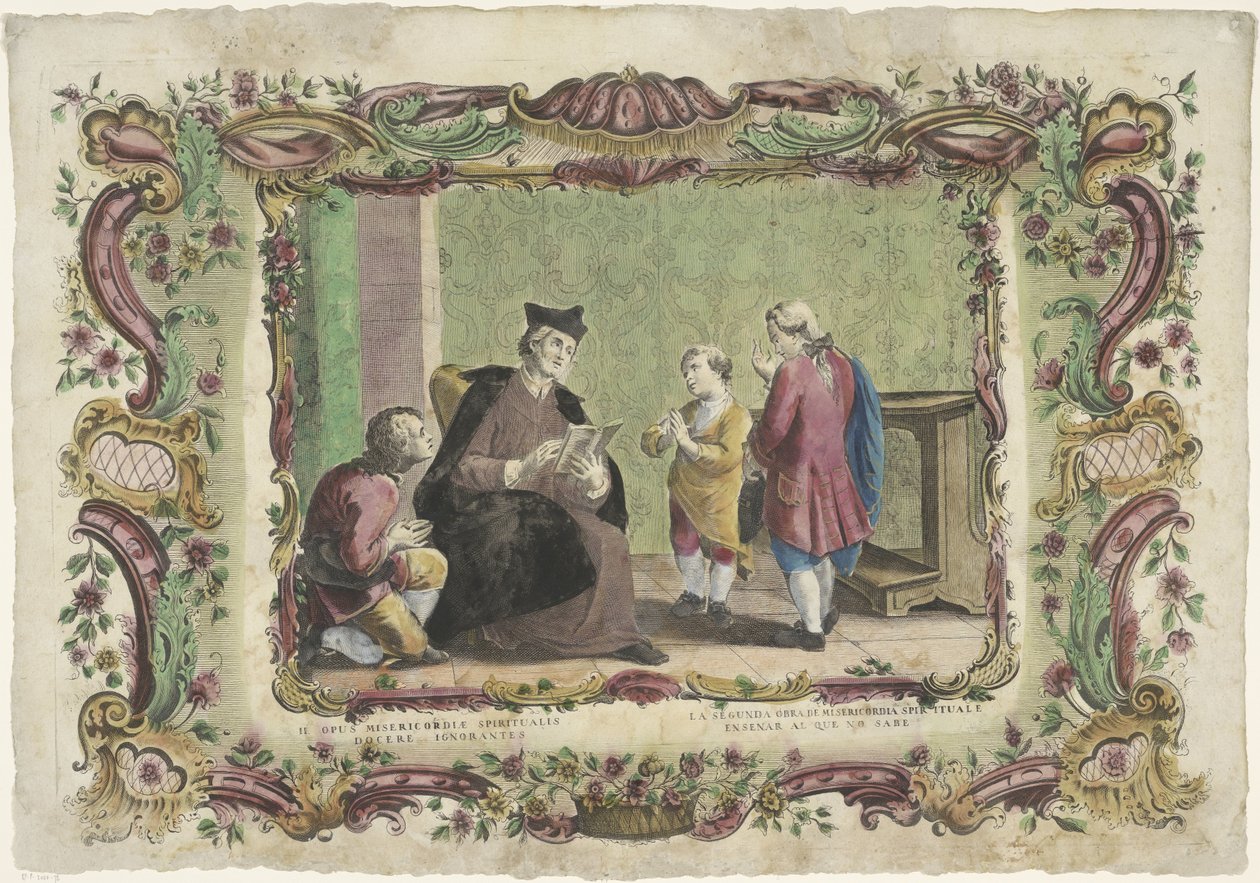 Teaching the Ignorant (II opus misericordiae spiritualis, La segunda obra de misericordia spiritual, The Spiritual Works of Mercy) by Giovanni Volpato