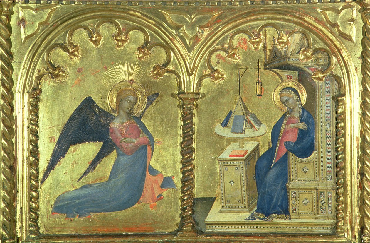 The Annunciation (detail) by Giovanni da Milano