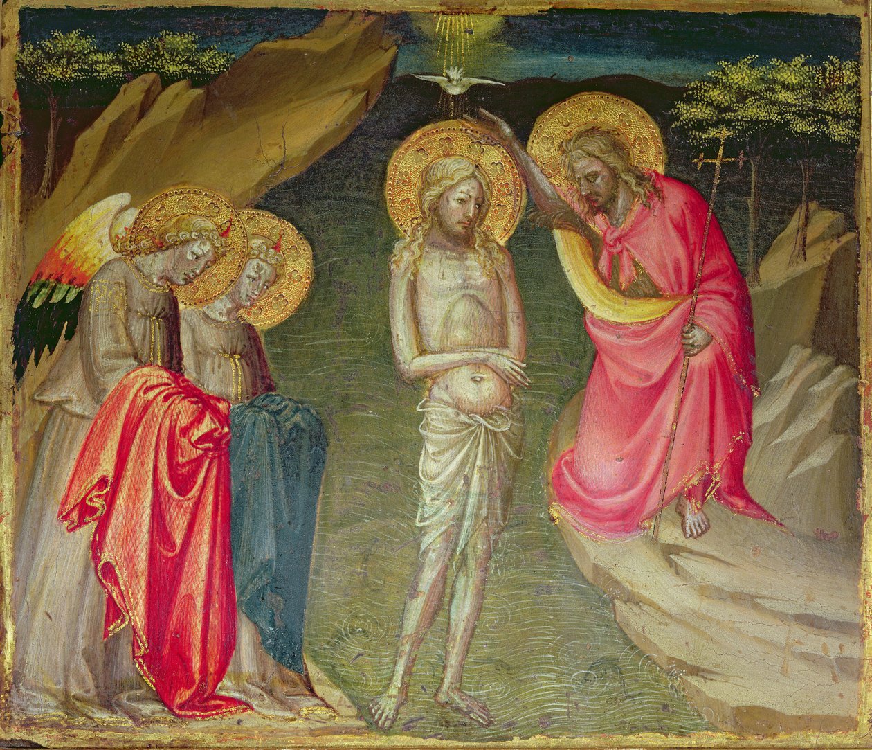 The Baptism of Christ by Giovanni dal (attr. to) Ponte