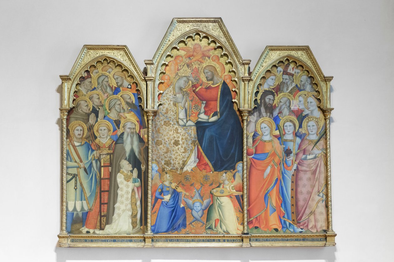 Coronation of the Virgin and Saints by Giovanni del Biondo dal Casentino
