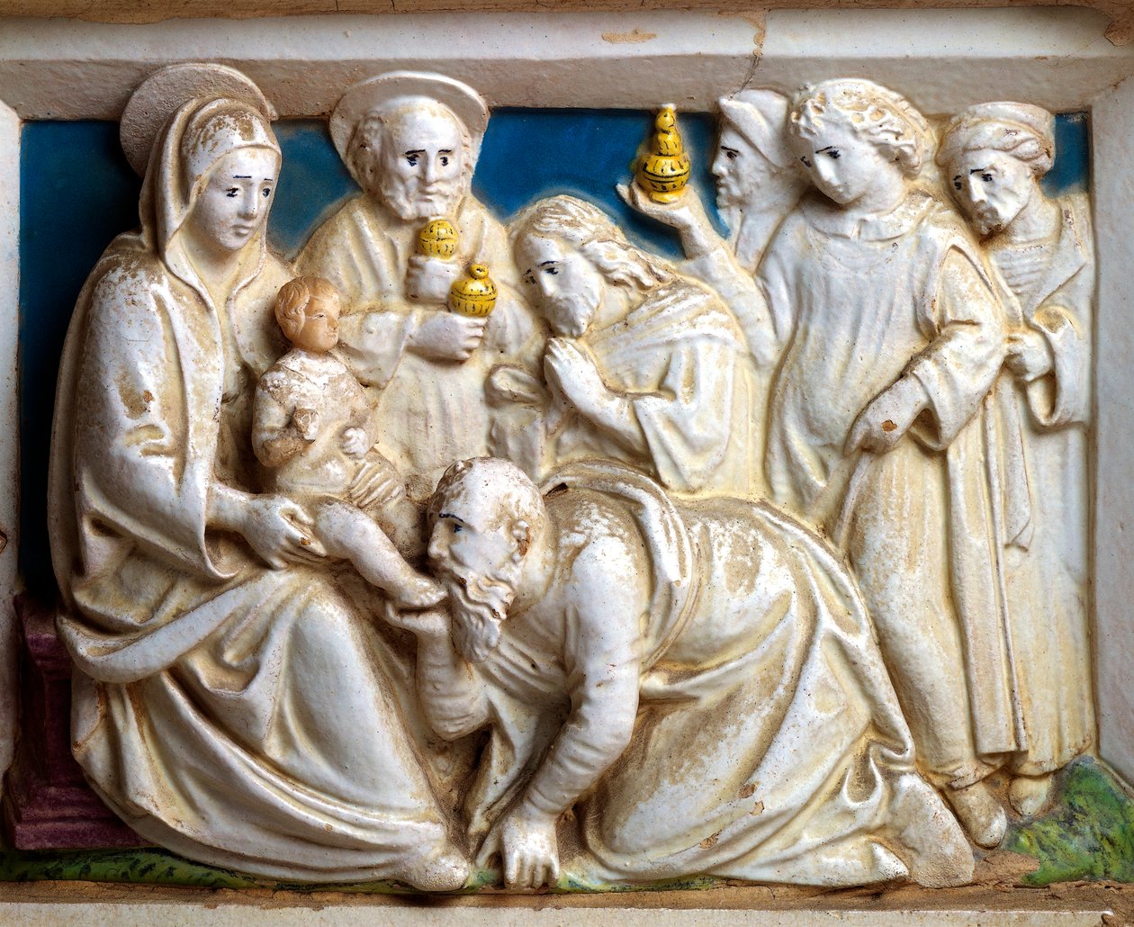 Adoration of the Magi (detail) by Giovanni della Robbia
