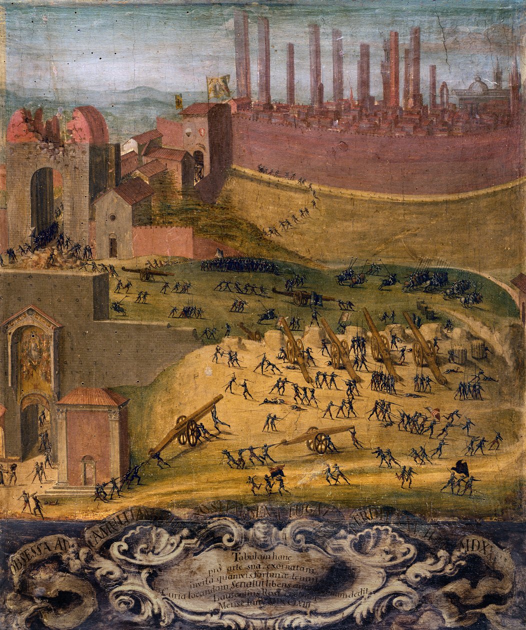 The Victory of Porta Camollia at Siena of 1526 by Giovanni di Lorenzo Cini