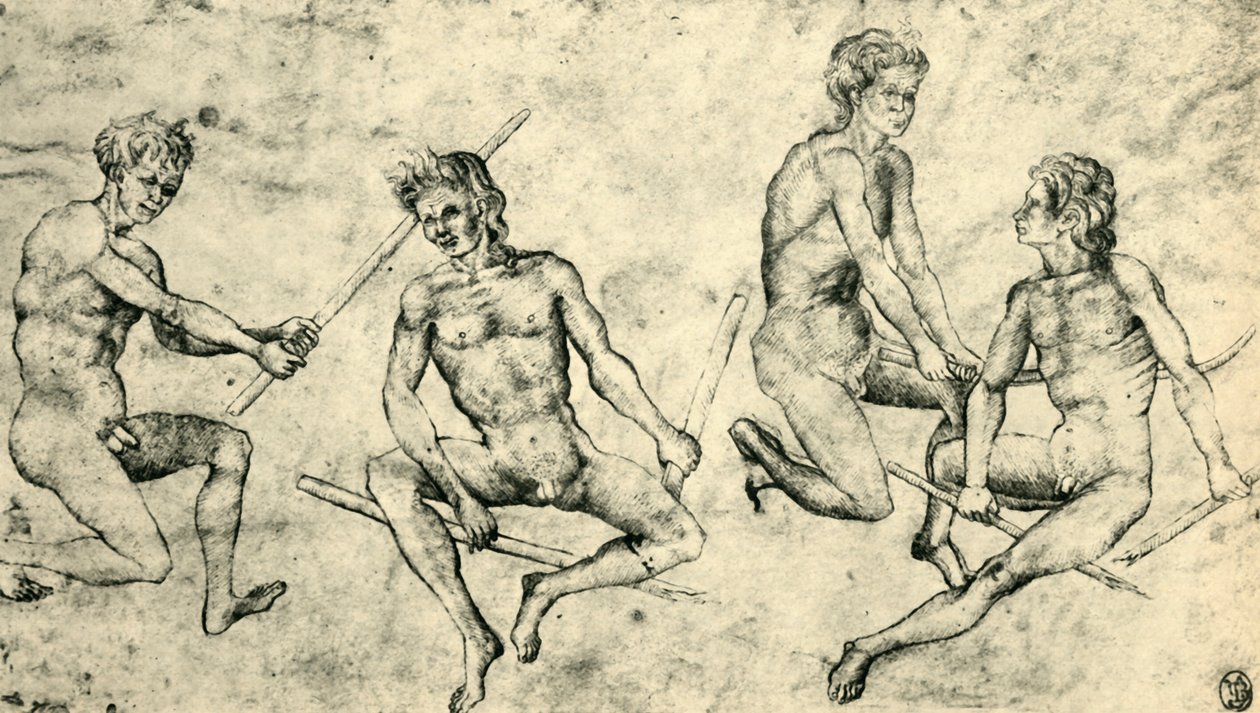 Four naked men, mid-late 15th century, 1943 by Giovanni di Paolo