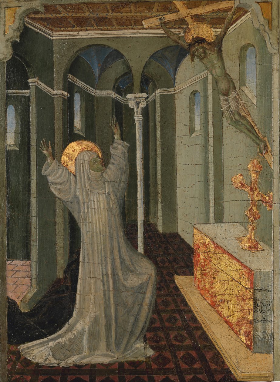 Saint Catherine of Siena Receiving the Stigmata by Giovanni di Paolo