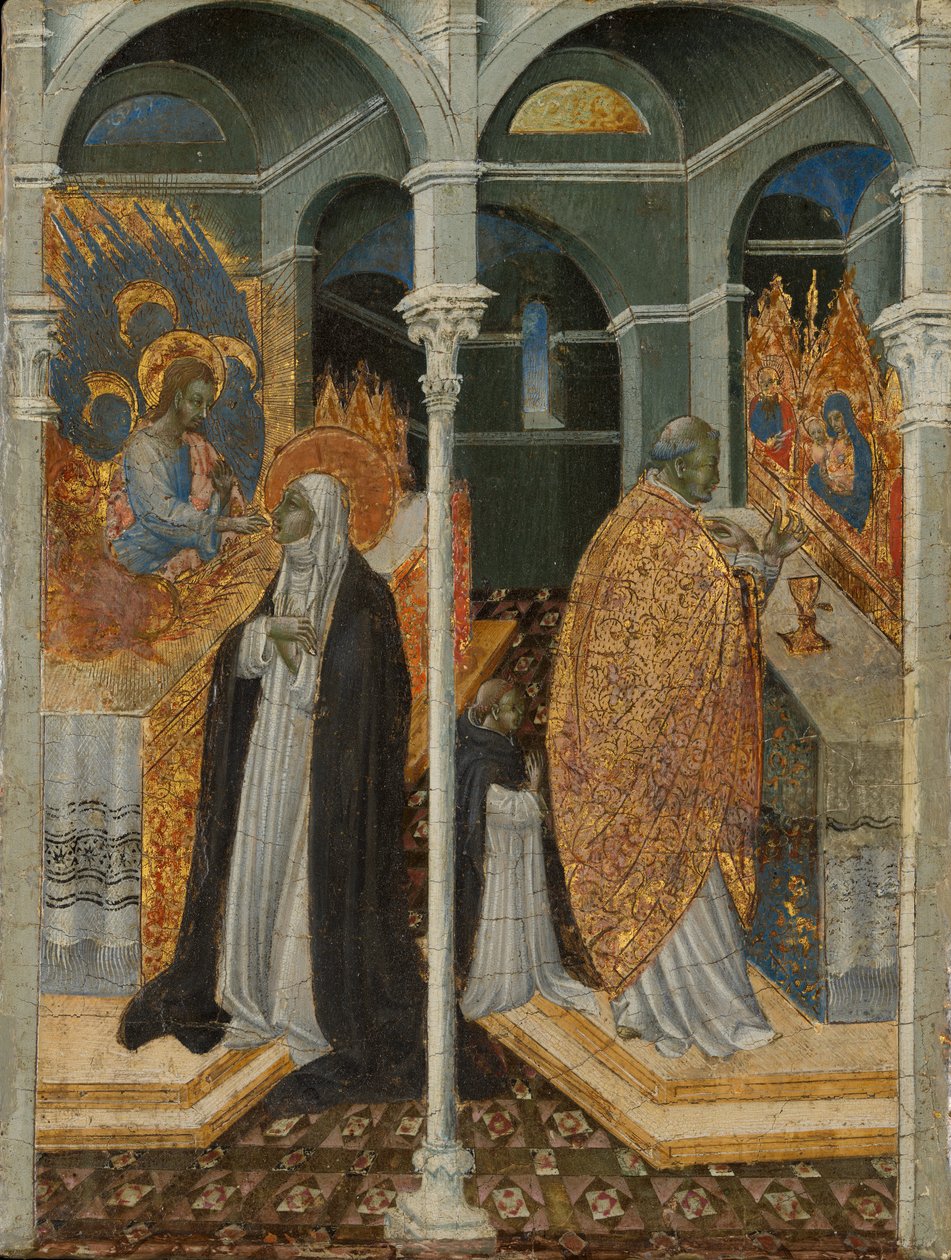 The Miraculous Communion of Saint Catherine of Siena by Giovanni di Paolo