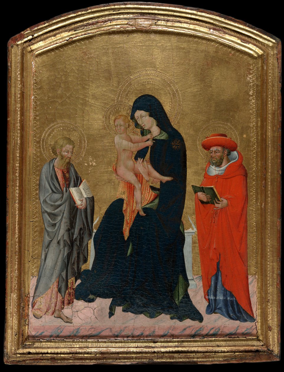 Virgin and Child with Saints Jerome and Bartholomew by Giovanni di Paolo