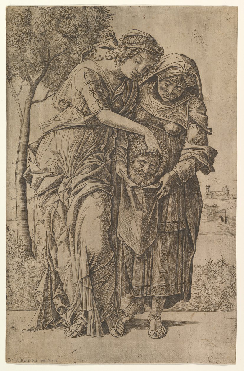 Judith and Her Maidservant with the Head of Holofernes by Girolamo Mocetto