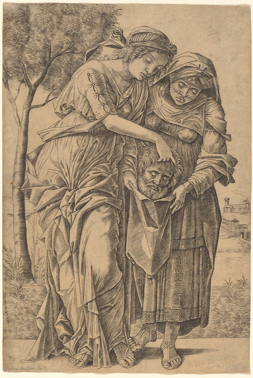 Judith with the Head of Holofernes by Girolamo Mocetto after Andrea Mantegna