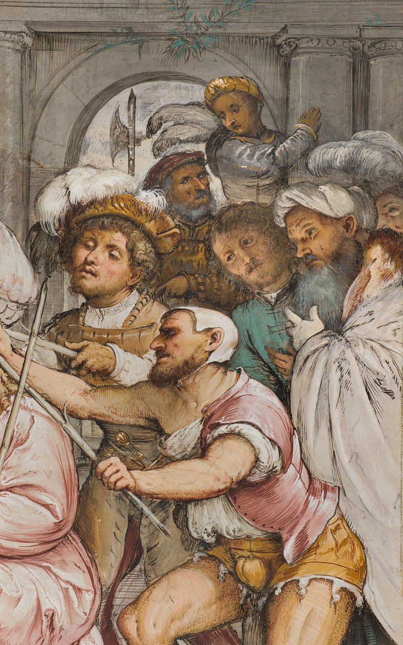 Central Nave, Fourth South Span, Coronation of Thorns, Girolamo Romanino by Girolamo Romanino