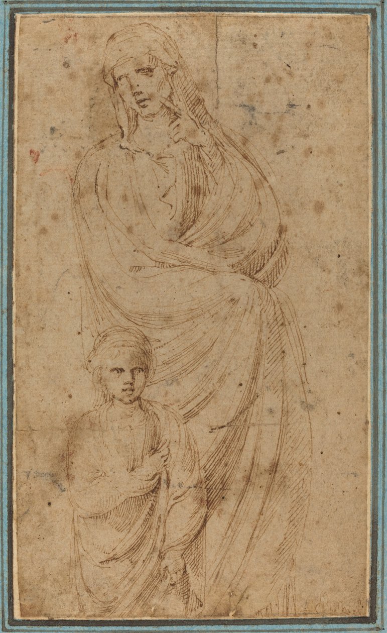 Two Figures by Girolamo da Carpi