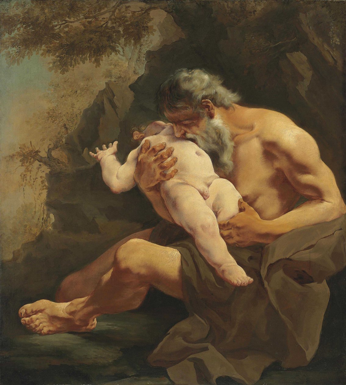 Saturn Devouring His Son by Giulia Lama