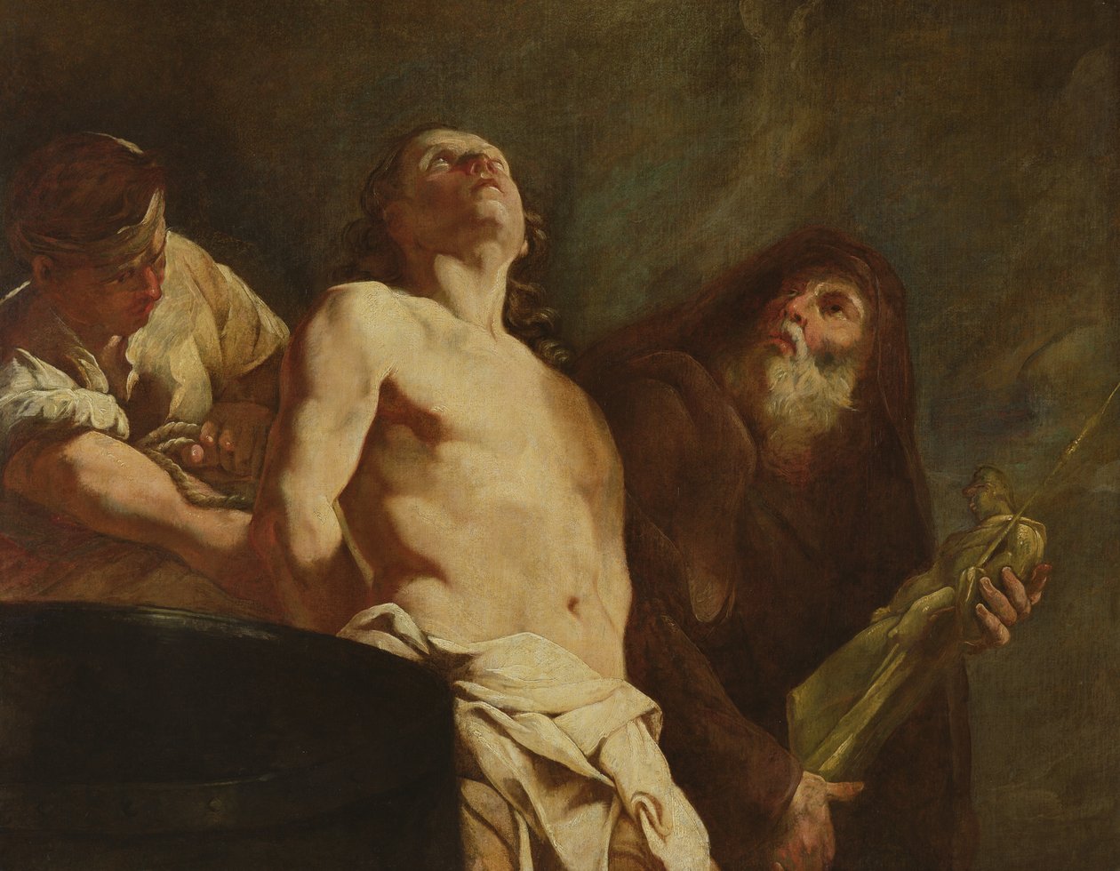 The Martyrdom of St John the Evangelist by Giulia Lama