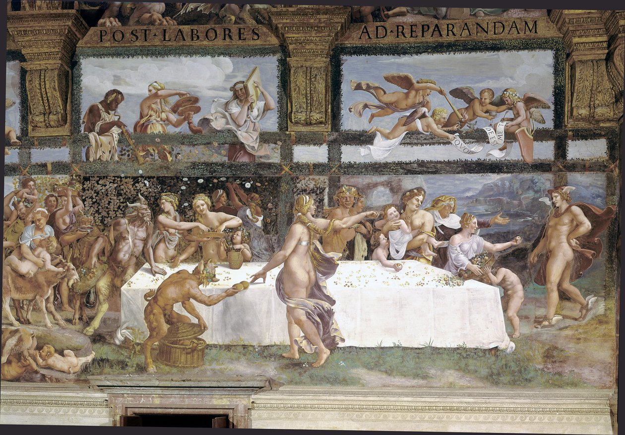 Preparations for the Banquet of the Gods for the Wedding of Cupid and Psyche (detail) by Giulio (1483 1520) Romano