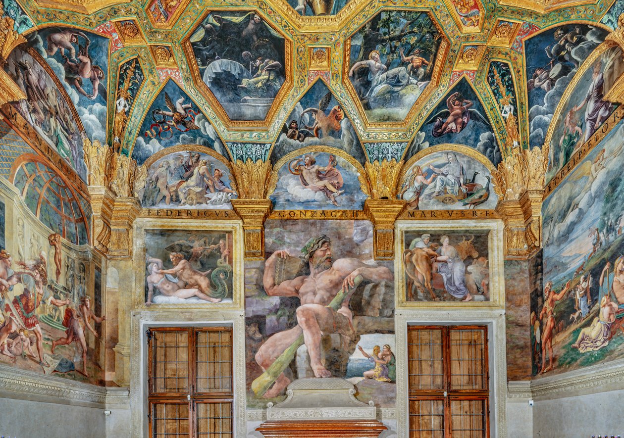 Room of Psiche: view of the eastern wall by Giulio (workshop of) Romano