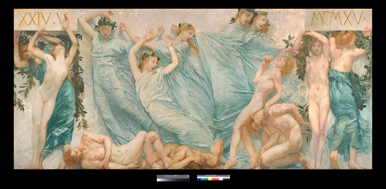 Diptych: Risveglio by Giulio Aristide Sartorio