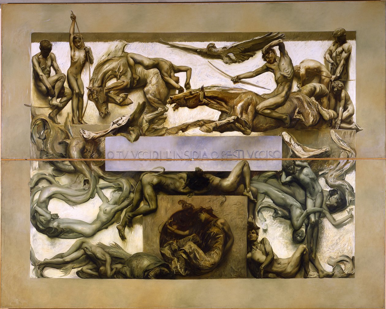 Le Tenebre from the Cycle The Poem of Human Life by Giulio Aristide Sartorio