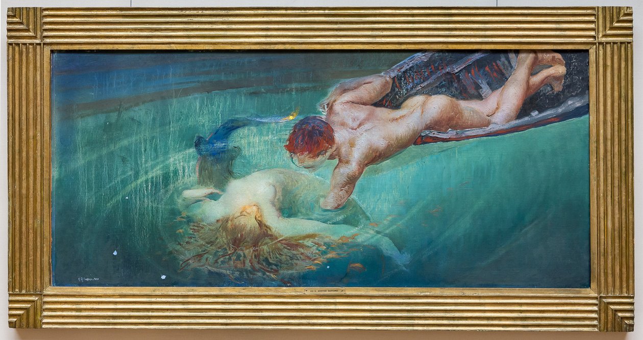 Mermaid or Green Abyss, c.1900 by Giulio Aristide Sartorio
