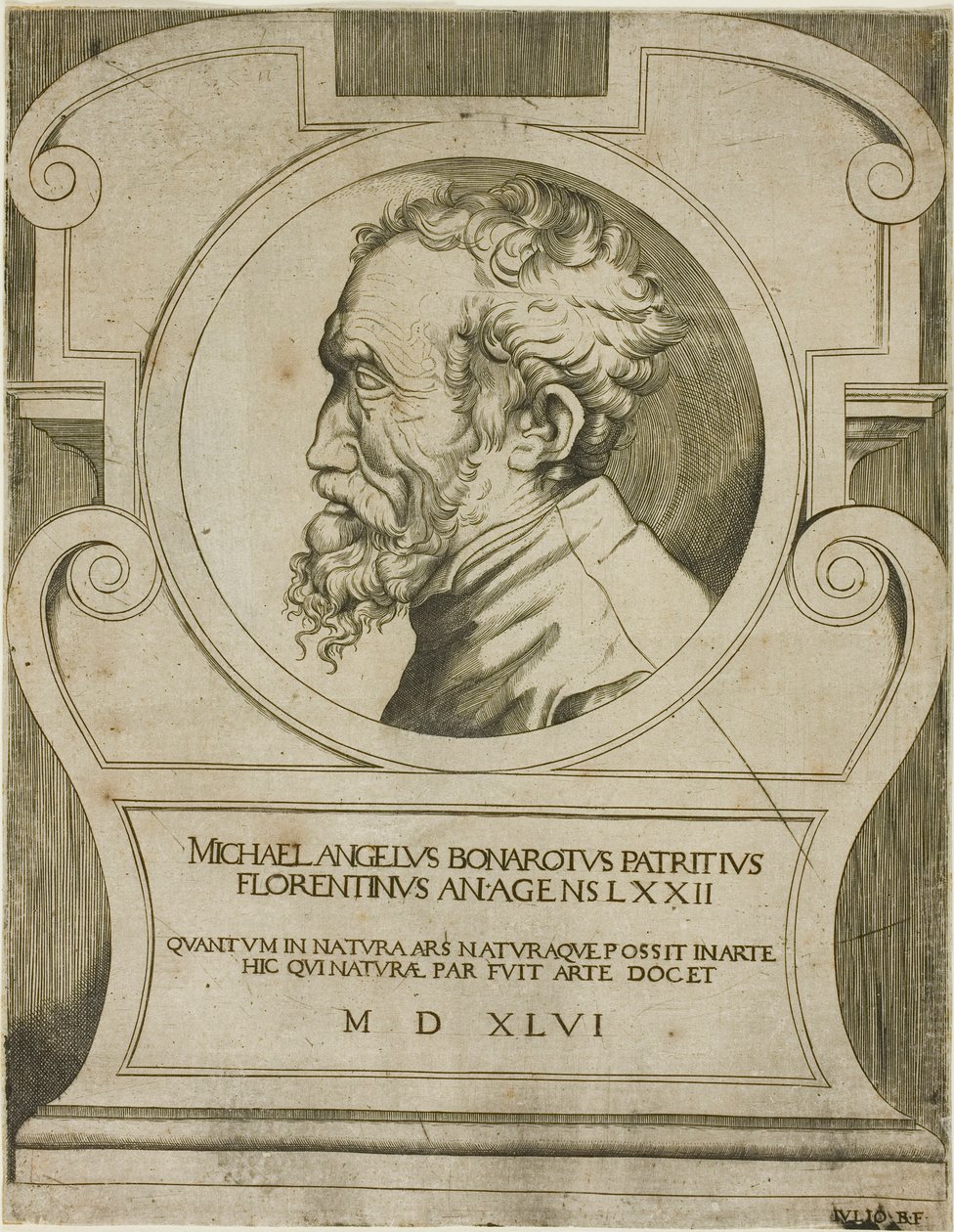 Michelangelo by Giulio Bonasone