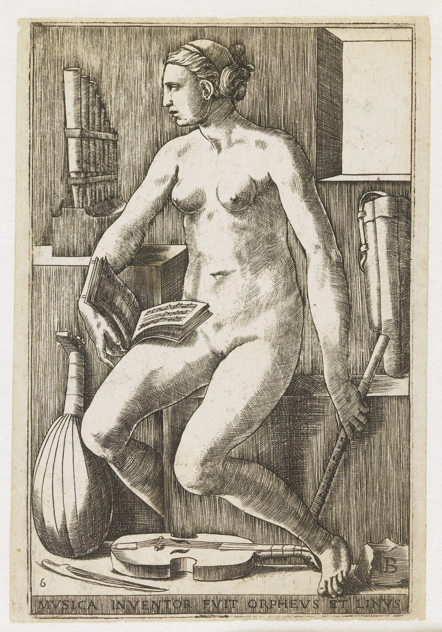 Music (Musica inventor fuit Orpheus et Linus) (The Seven Liberal Arts series) by Giulio Bonasone