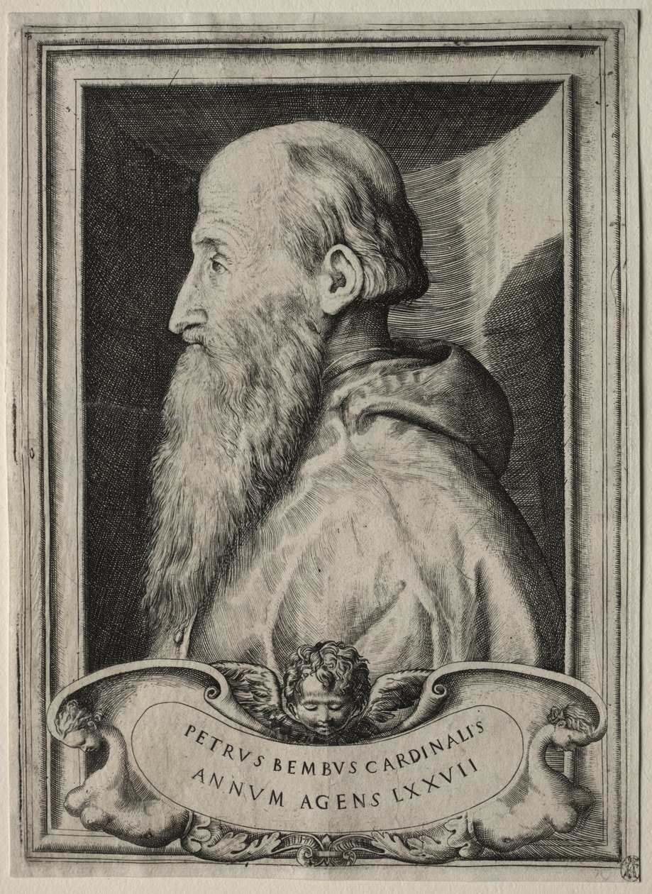 Portrait of Cardinal Pietro Bembo by Giulio Bonasone