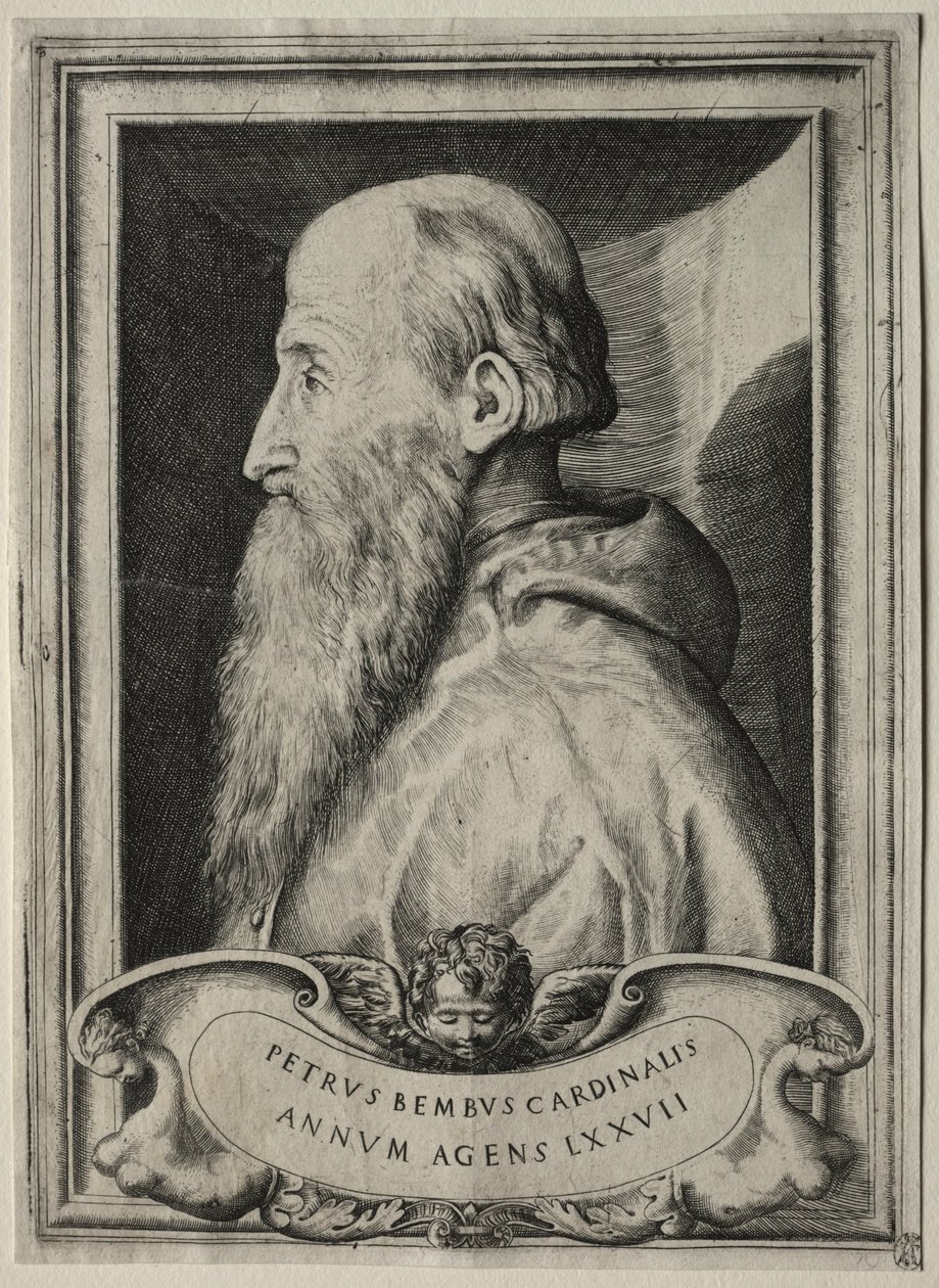 Portrait of Cardinal Pietro Bembo by Giulio Bonasone