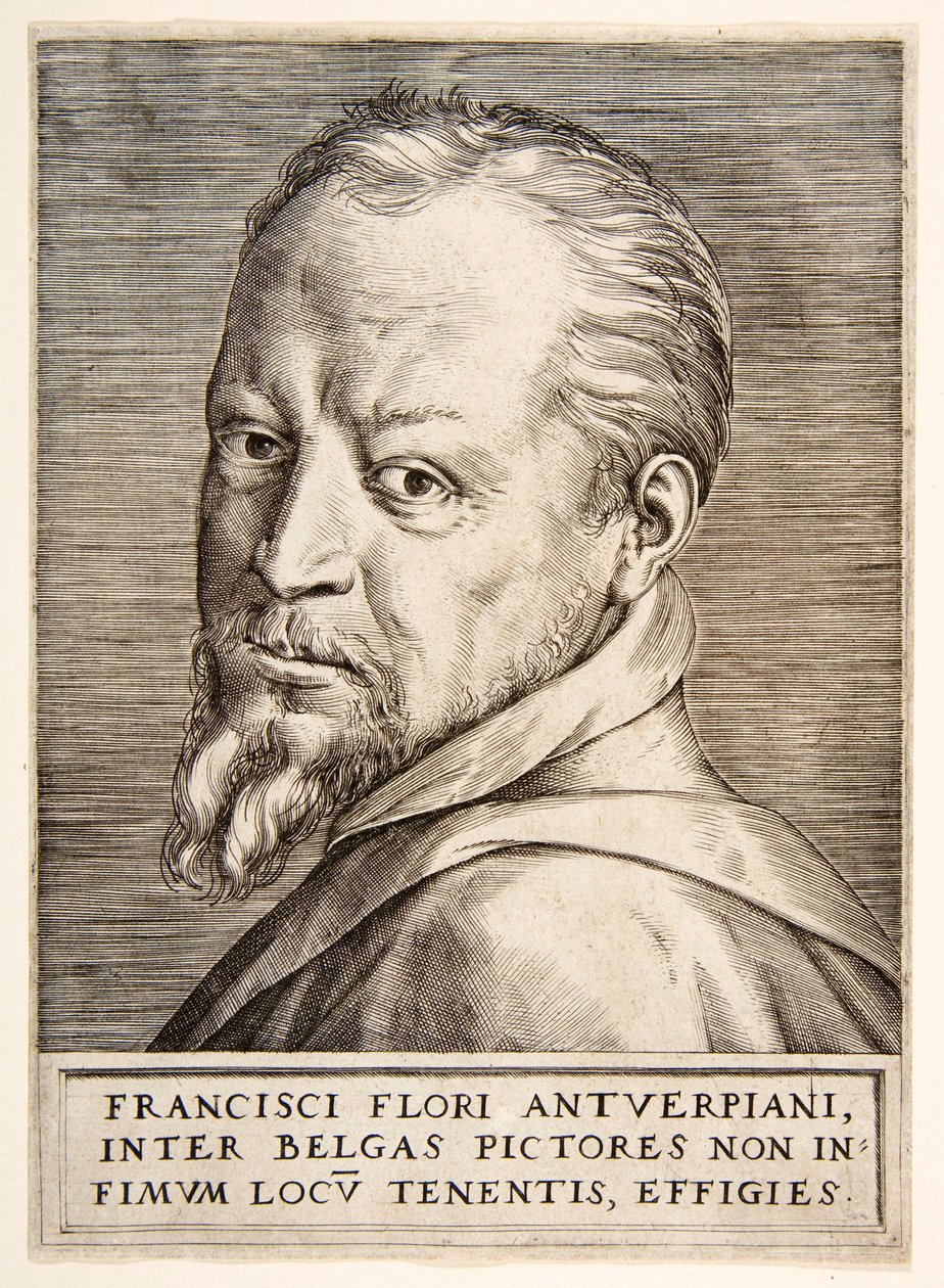 Portrait of Frans Floris, 16th century by Giulio Bonasone