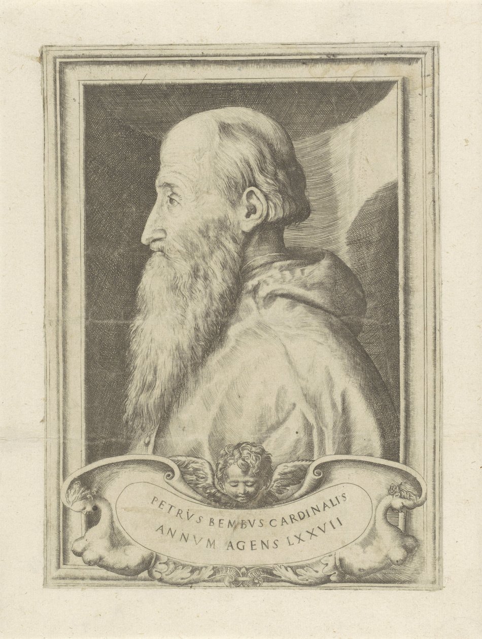Portrait of Cardinal Pietro Bembo by Giulio Bonasone