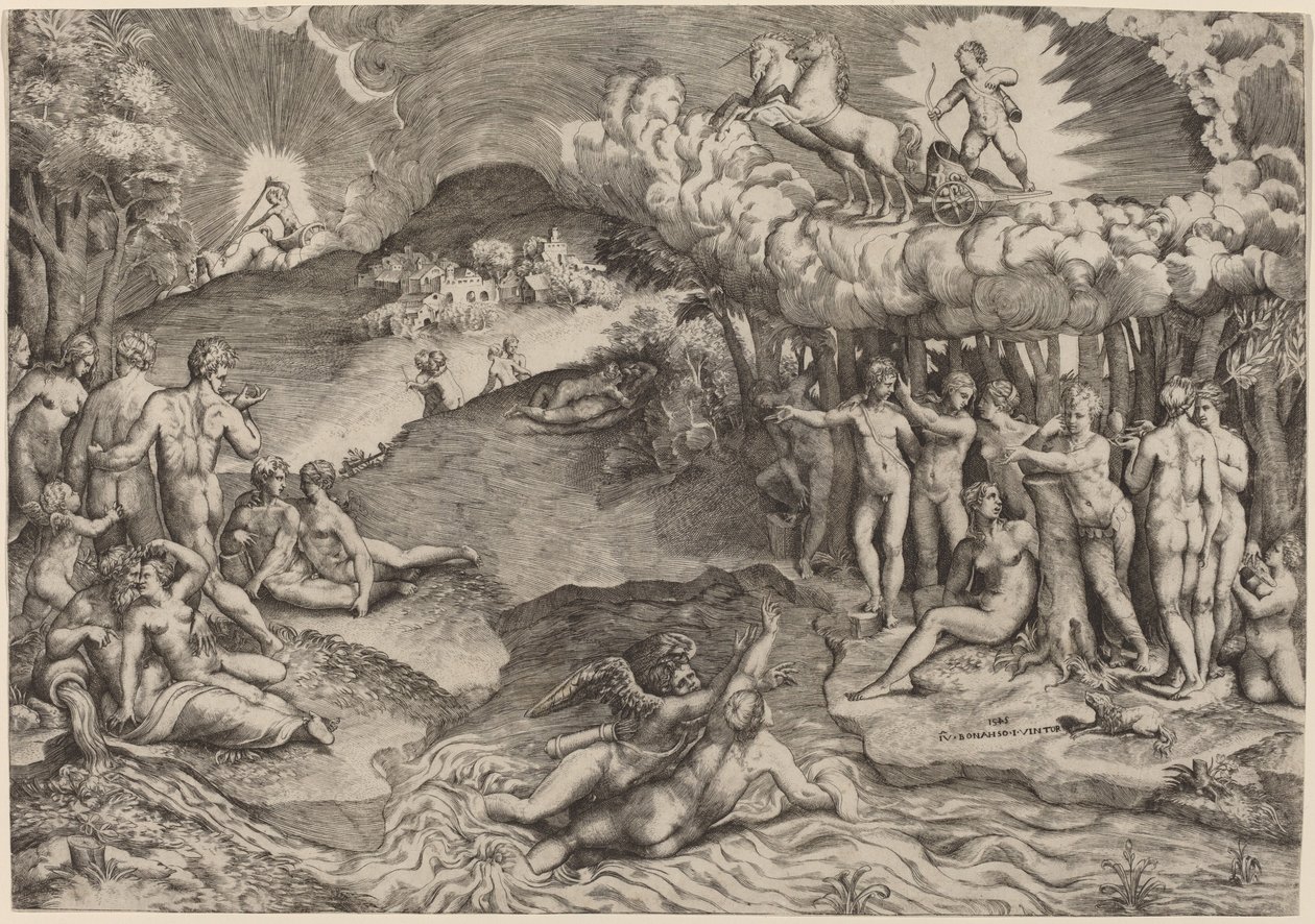 The Triumph of Love by Giulio Bonasone
