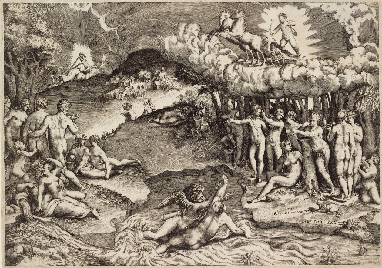The Triumph of Love by Giulio Bonasone