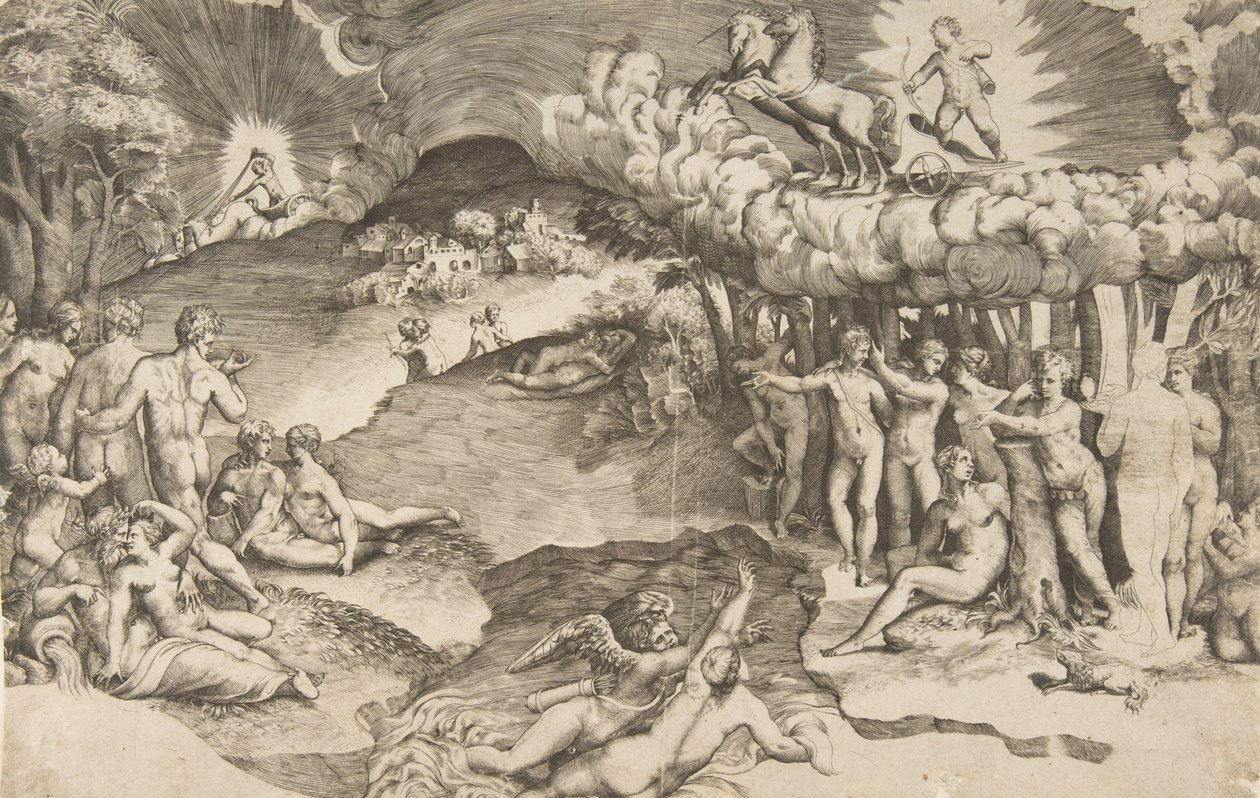 The Triumph of Love by Giulio Bonasone