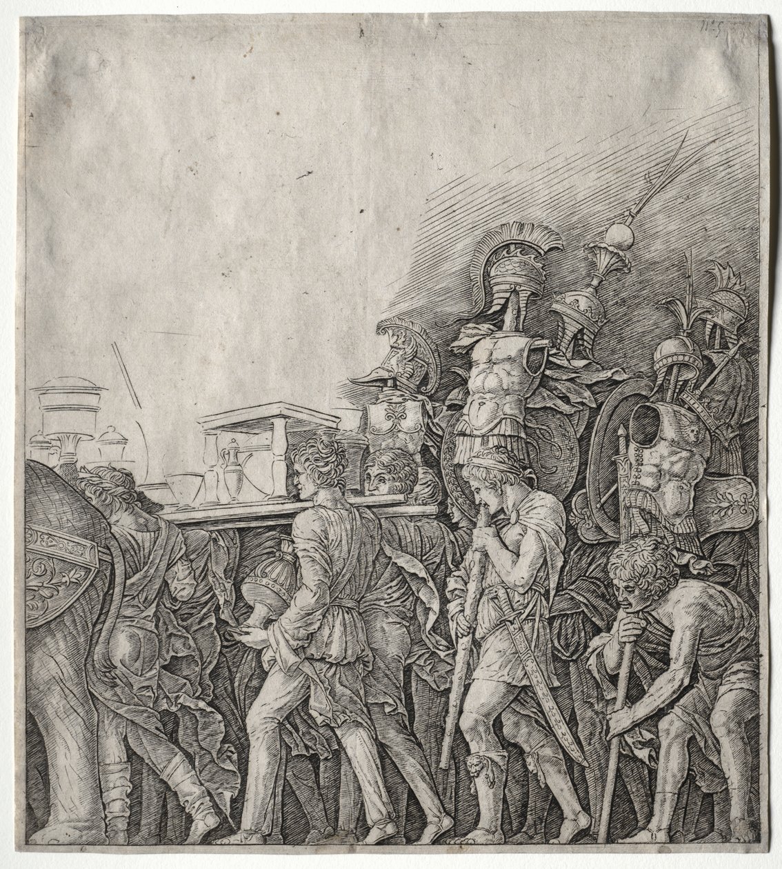 The Triumphs of Caesar: The Corselet Bearers by Giulio Campagnola