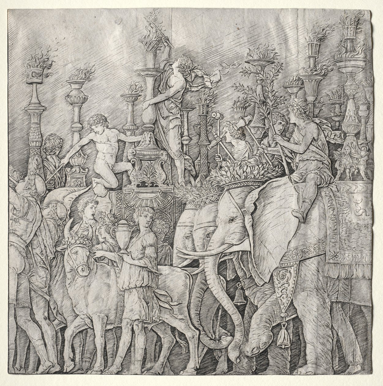 The Triumphs of Caesar: The Elephants, c. 1485-1490 by Giulio Campagnola