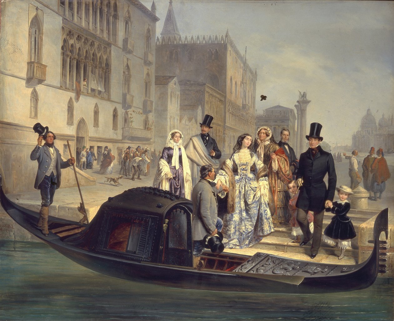 The Tolstoy Family in Venice by Giulio Carlini