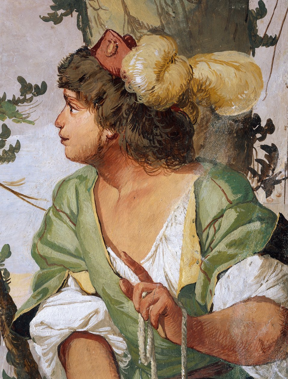 Shepherd Sylvius Accidentally Wounds Nymph Dorinda and Falls in Love with Her by Giulio Carpioni