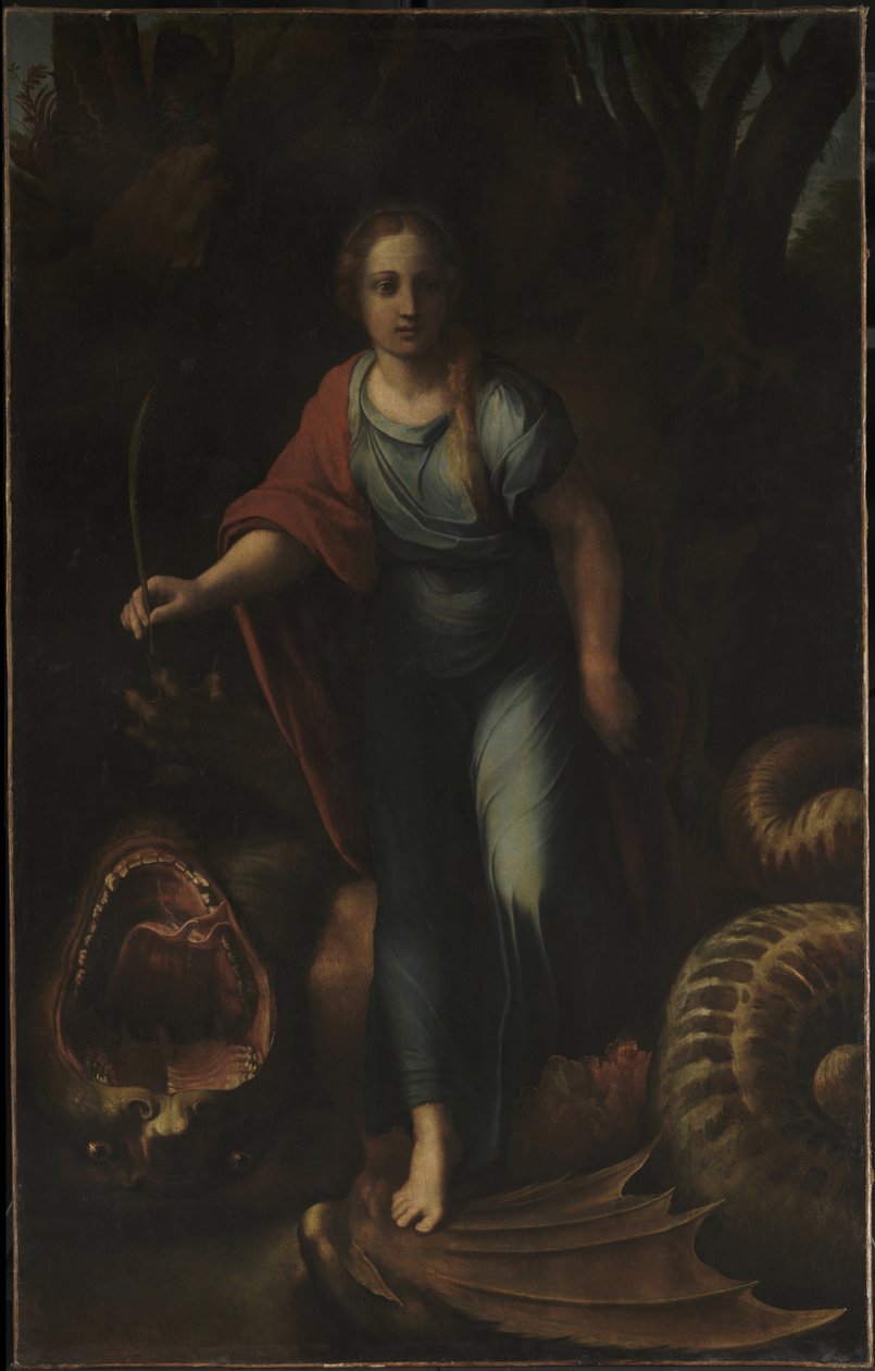Saint Margaret, c.1518 by Giulio & Raffaello Sanzio (1483 1520) Romano
