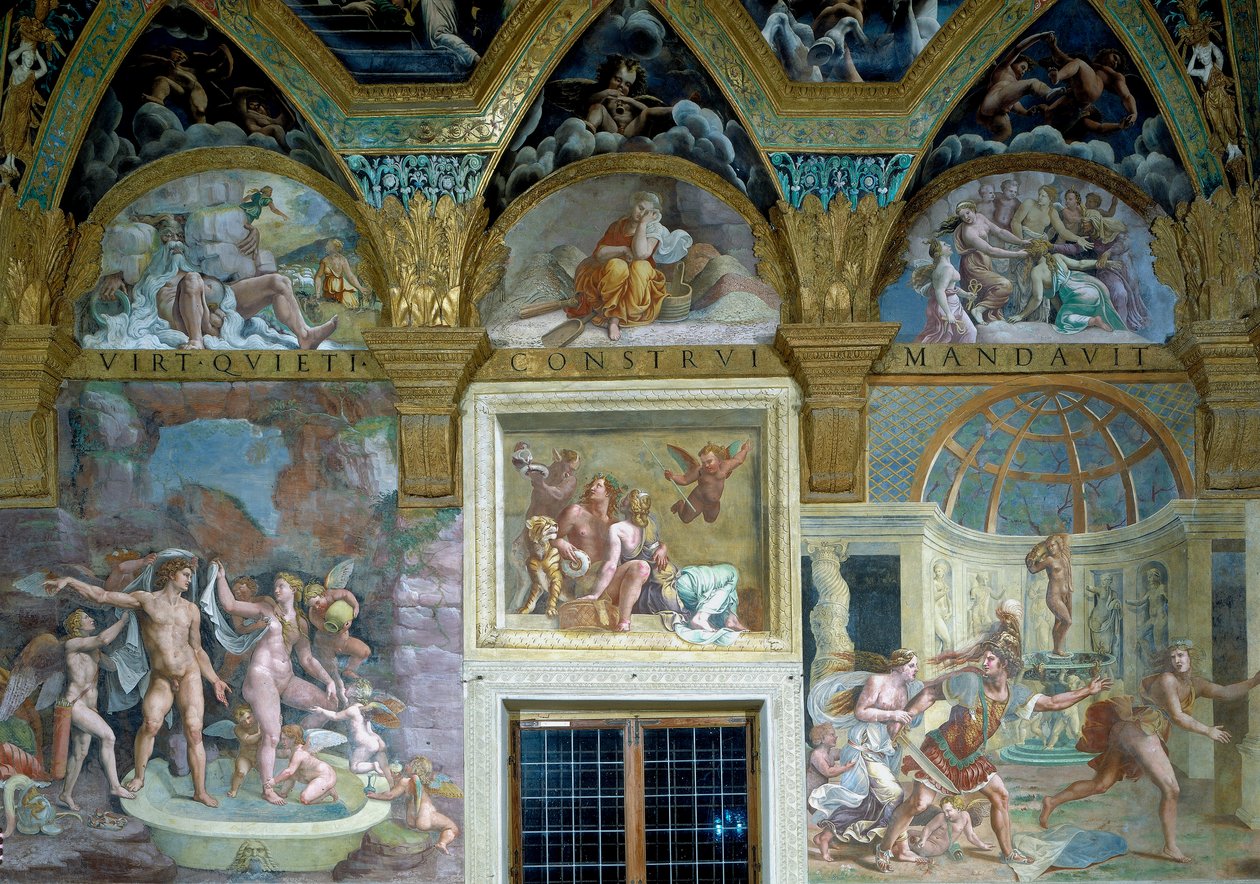 Depictions of the Divine Loves, Sala di Psiche by Giulio Romano