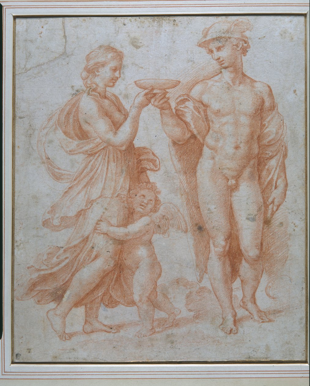 Mercury offers the Cup of Immortality to Psyche by Giulio Romano