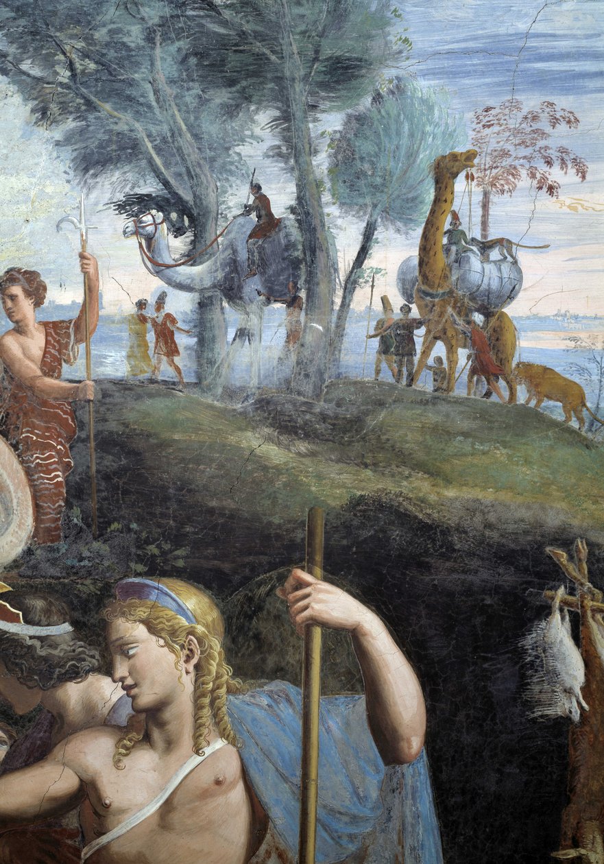 Noble banquet (detail) by Giulio Romano