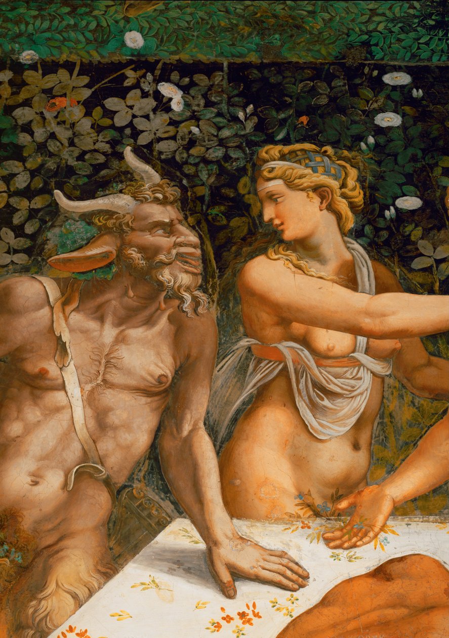 Nymph and Satyr by Giulio Romano