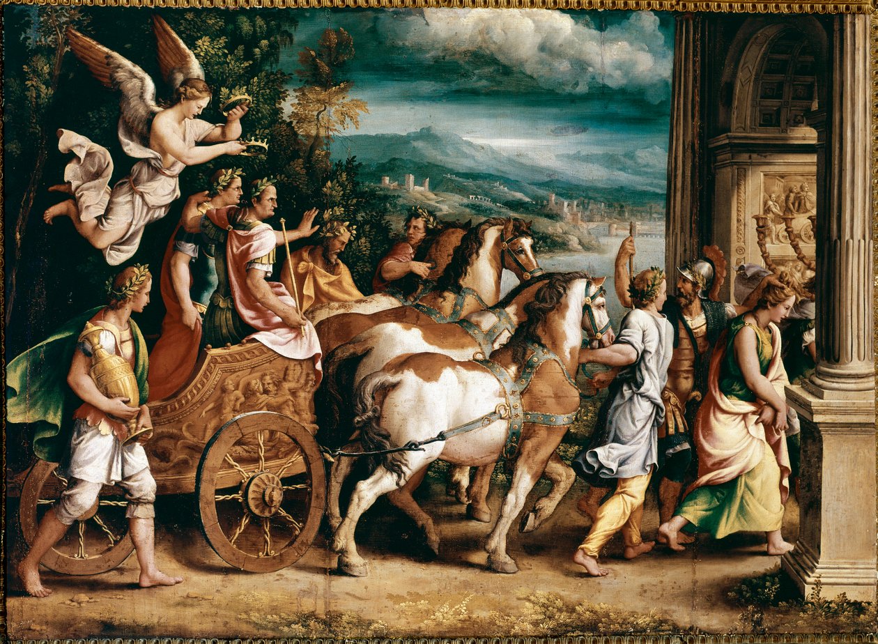 Triumph of Titus and Vespasian by Giulio Romano
