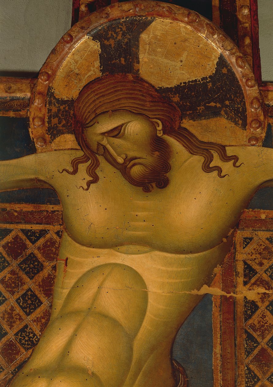 Head of Christ (detail) by Giunta Pisano