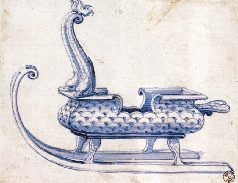 Sketch for a Sleigh by Giuseppe Arcimboldo