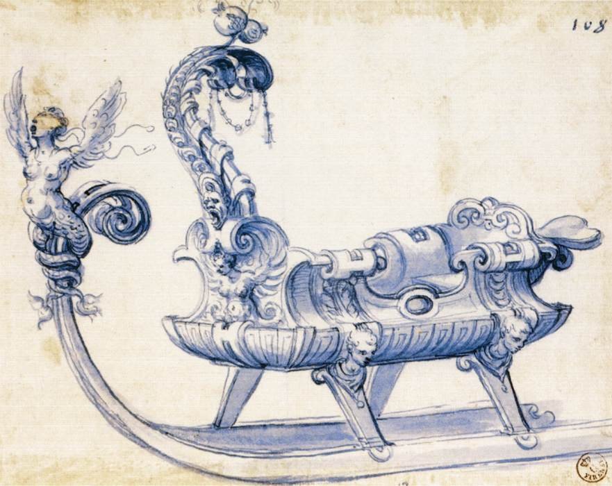 Sketch for a Sleigh by Giuseppe Arcimboldo