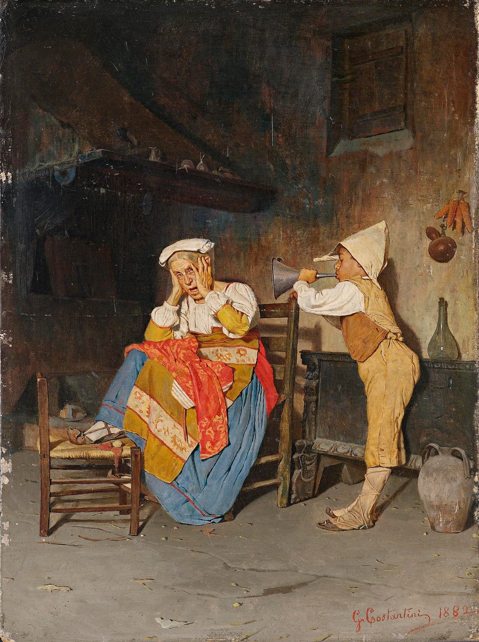 The Little Musician by Giuseppe Costantini