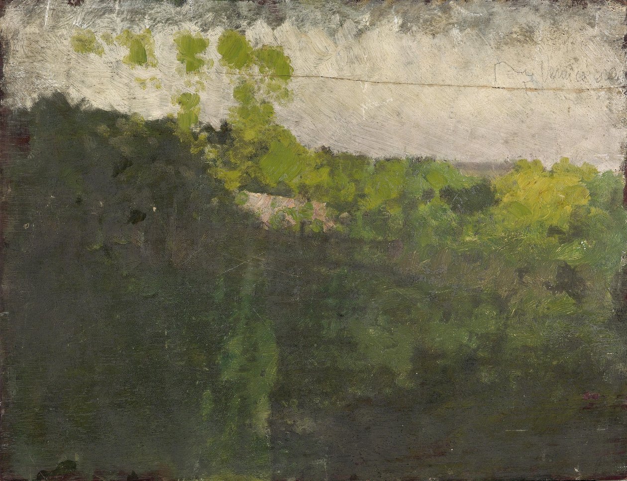 The Pond in Bois de Boulogne by Giuseppe de Nittis