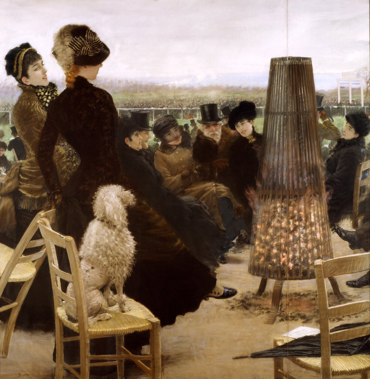 Racecourse at the Bois de Boulogne by Giuseppe de Nittis
