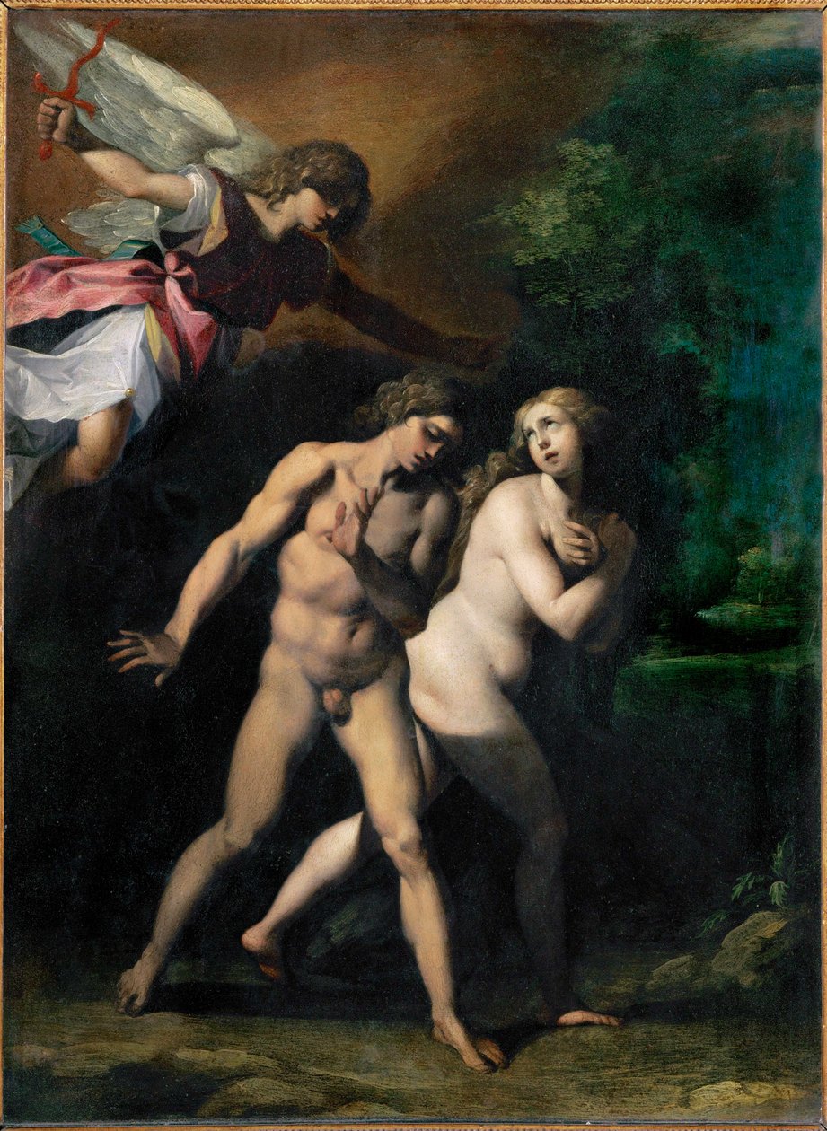 Adam and Eve Expelled from Paradise by Giuseppe (1568 1640) Cesari