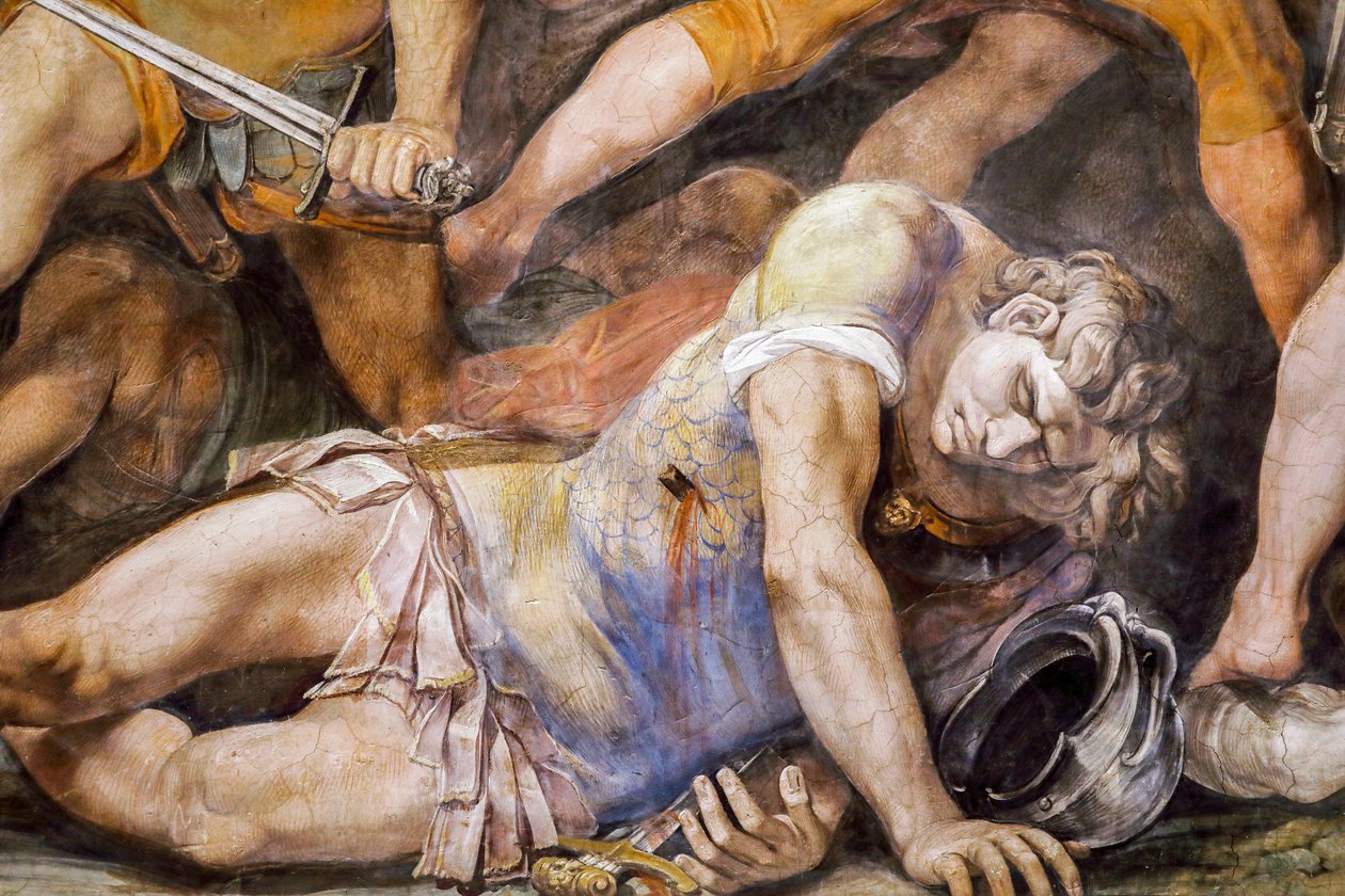 Battle between Horatii and Curiatii (detail) by Giuseppe (1568 1640) Cesari