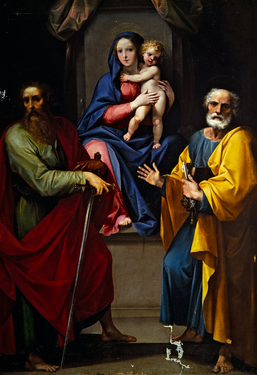 Madonna and Child with Saint Paul and Saint Peter by Giuseppe (1568-1640) Cesari